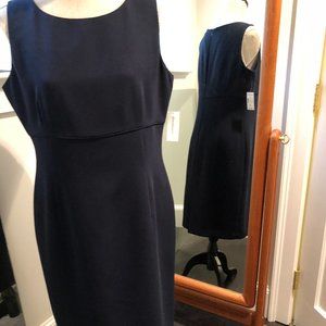 sz12 NWT Jones Studio Navy blue sheath sleeveless